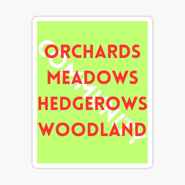Item preview, Community Orchards Meadows Hedgerows Woodland designed and sold by ReFuture.