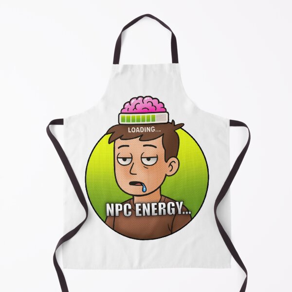 Item preview, NPC Energy - Funny Brain Loading Meme Aesthetic designed and sold by Buzzworthy Threads.