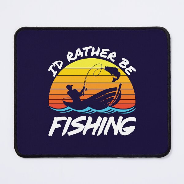 Item preview, I'd Rather Be Fishing Retro Sunset designed and sold by jaygo.