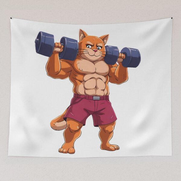 Item preview, Buff Cat Gym Enthusiast designed and sold by Skyla007.