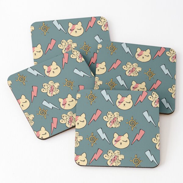 Item preview, Pawsitive Energy repeating pattern  designed and sold by Seltz's Hole.