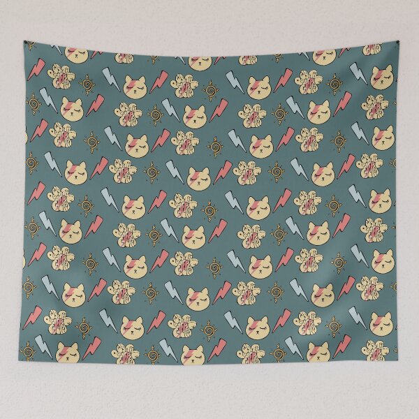 Item preview, Pawsitive Energy repeating pattern  designed and sold by Seltz's Hole.