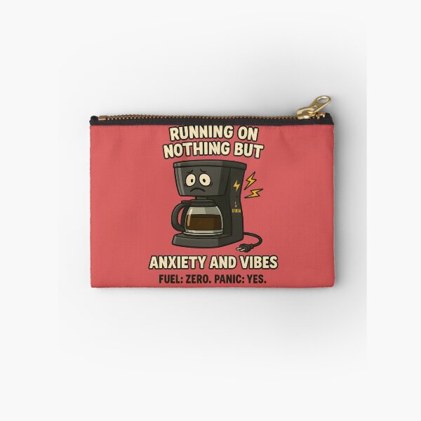 Item preview, Running on Nothing but Anxiety and Vibes – Coffee Machine Edition designed and sold by domi199834.