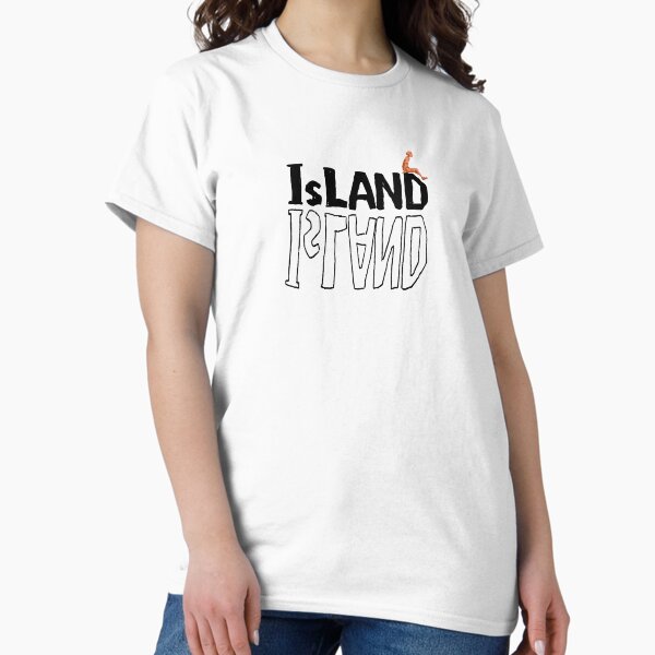 Item preview, Island Text and a man / Black Text Edition designed and sold by DW_create.