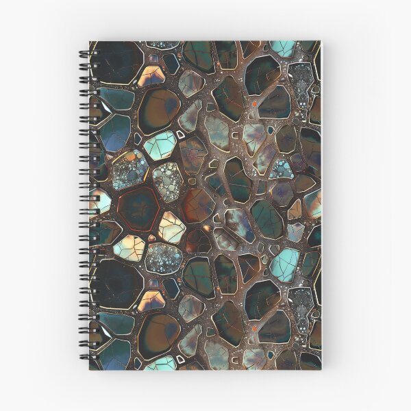 Item preview, mosiac gemstone fragments aquatic titanium luster designed and sold by EarthenEmbers.