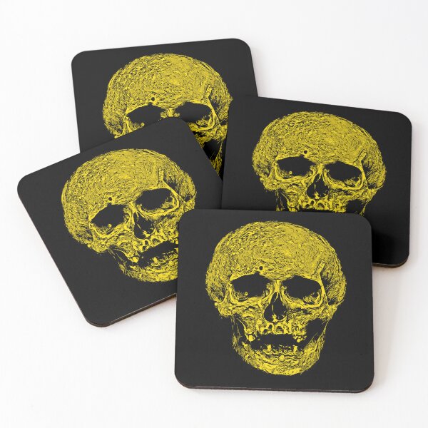 Item preview, Dark Art Gothic Cranium Vector Illustration Yellow designed and sold by taiche.