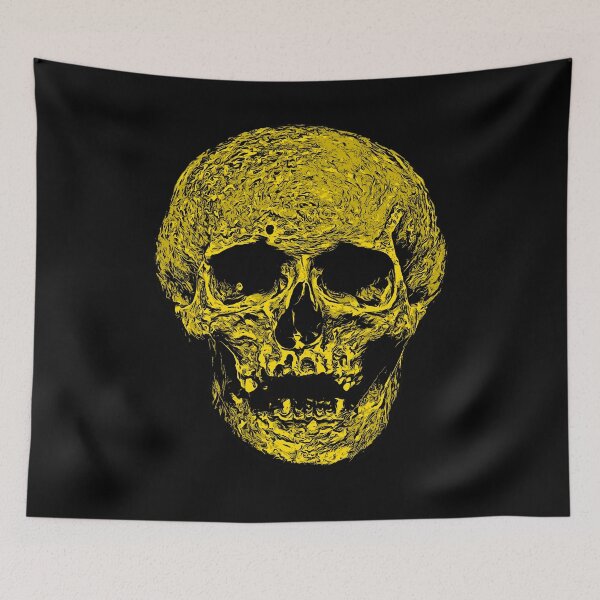Item preview, Dark Art Gothic Cranium Vector Illustration Yellow designed and sold by taiche.