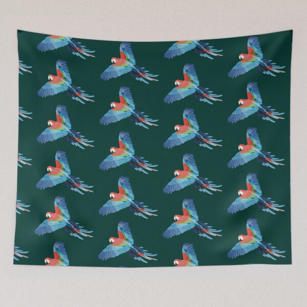 Item preview, G is for Green Wing Macaw, Green Wing Macaw Gifts | Bold Parrot Art for Bird Lovers, Keepers & Avian Educators designed and sold by PrettylittlepastelUk.