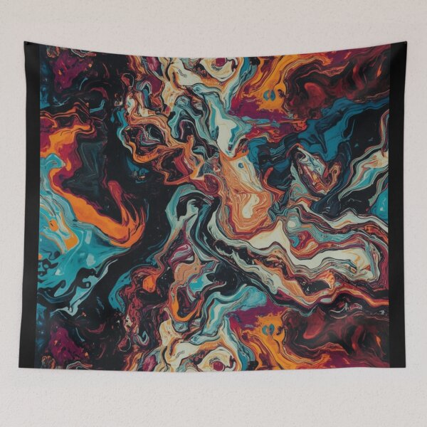 Item preview, vibrant swirl pattern oil paint designed and sold by optimusprime39.