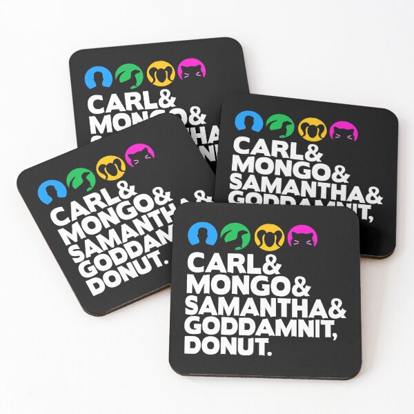 Item preview, Carl and Mongo and Samantha and Goddamnit Donut Helvetica designed and sold by BootsBoots.