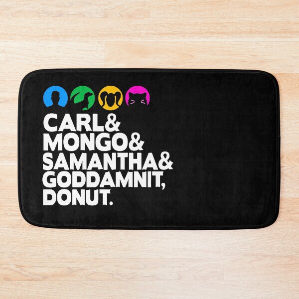 Item preview, Carl and Mongo and Samantha and Goddamnit Donut Helvetica designed and sold by BootsBoots.