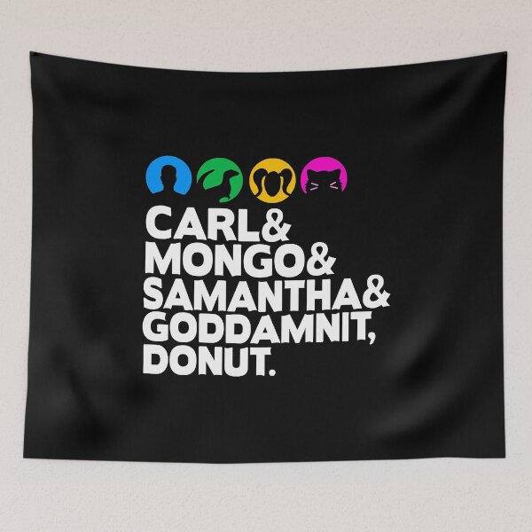 Item preview, Carl and Mongo and Samantha and Goddamnit Donut Helvetica designed and sold by BootsBoots.