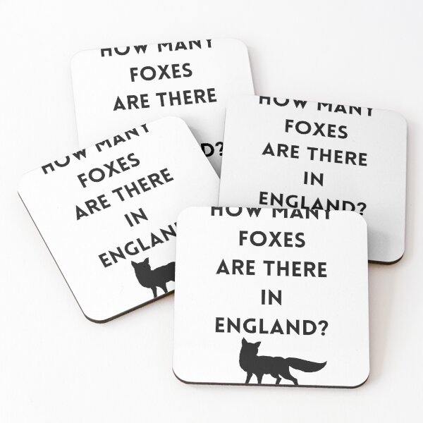 Item preview, How Many Foxes Are There in England? designed and sold by ReFuture.