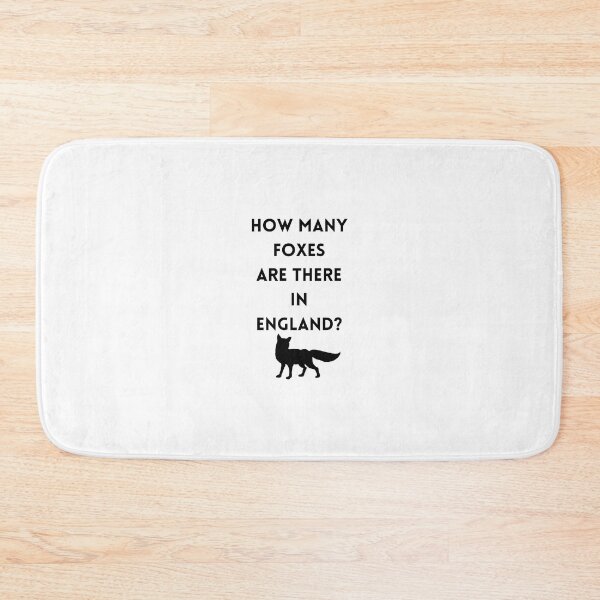 Item preview, How Many Foxes Are There in England? designed and sold by ReFuture.