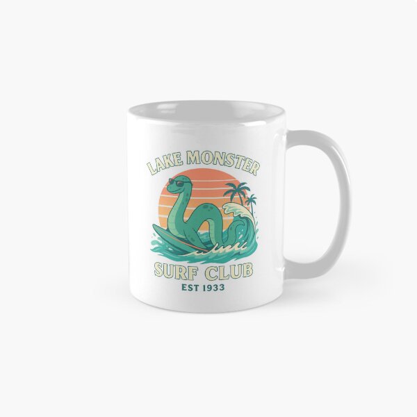 Item preview, Lake Monster Surf Club: Retro Nessie designed and sold by ResinandRelics.