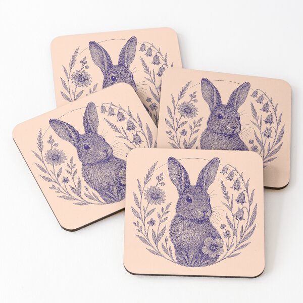 Item preview, Enchanting Botanical Bunny Illustration designed and sold by zzz888.