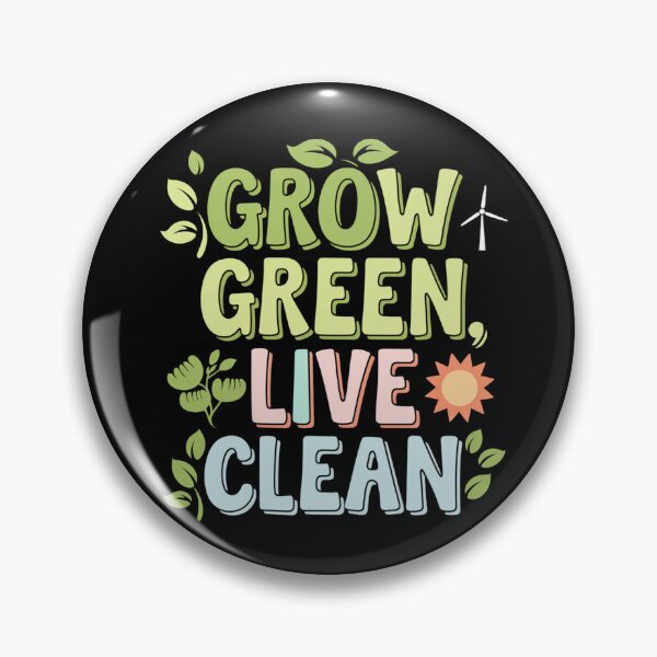 Item preview, Grow Green Live Clean Eco Friendly Lifestyle Message designed and sold by Taans-Creation.