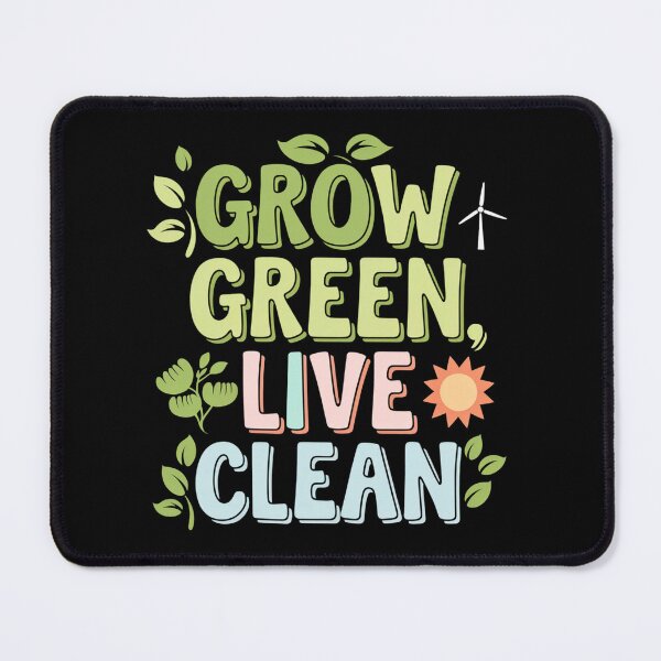 Item preview, Grow Green Live Clean Eco Friendly Lifestyle Message designed and sold by Taans-Creation.