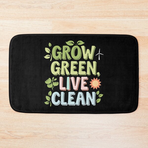 Item preview, Grow Green Live Clean Eco Friendly Lifestyle Message designed and sold by Taans-Creation.
