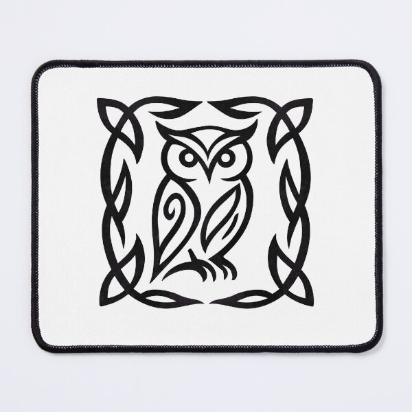 Item preview, Celtic owl tribal line art designed and sold by Aakanksha97.