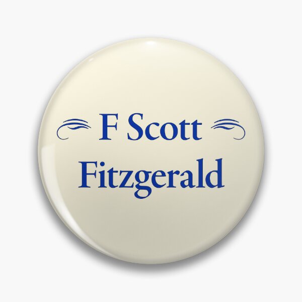 Item preview, F Scott Fitzgerald, American Novelist, Classic Literature designed and sold by CharlottePlaceArt.