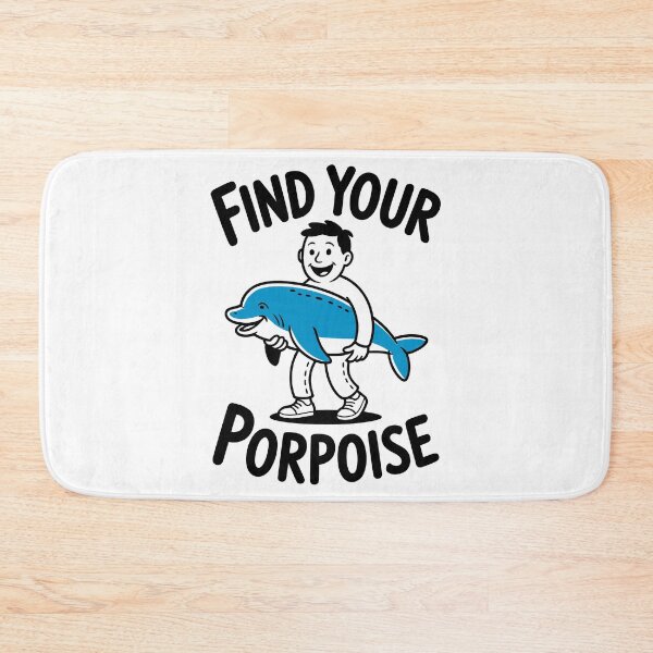 Item preview, Find Your Porpoise Funny Retro Animal Pun designed and sold by Altered Pixels.