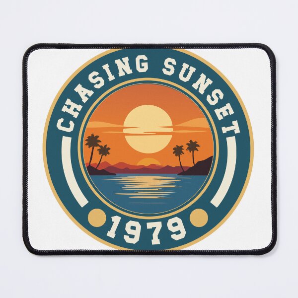 Item preview, Chasing Sunset 1979 – Vintage Badge Tee designed and sold by CreativeDuo0.