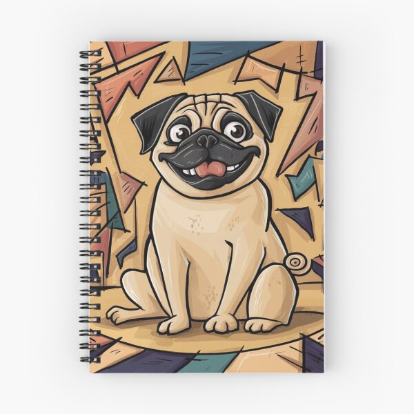 Item preview,  Expressive art for Pug lovers in 1950s and 1960s design pug designed and sold by Petsthetic.