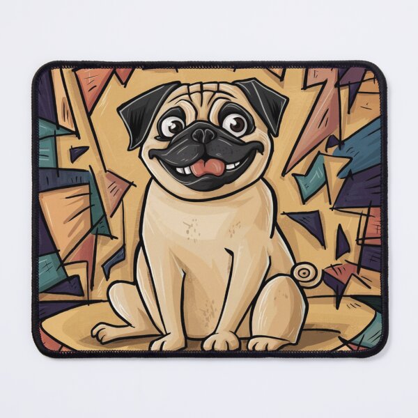 Item preview, Expressive art for Pug lovers in 1950s and 1960s design pug designed and sold by Petsthetic.