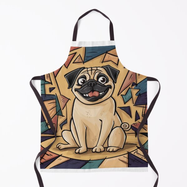 Item preview,  Expressive art for Pug lovers in 1950s and 1960s design pug designed and sold by Petsthetic.
