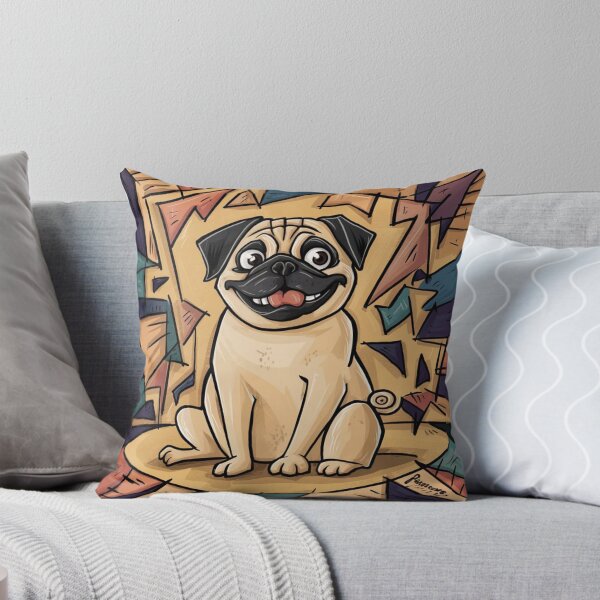Item preview,  Expressive art for Pug lovers in 1950s and 1960s design pug designed and sold by Petsthetic.