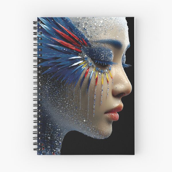 Item preview, Elegant Face with Vibrant Artistic Features designed and sold by Artessie.