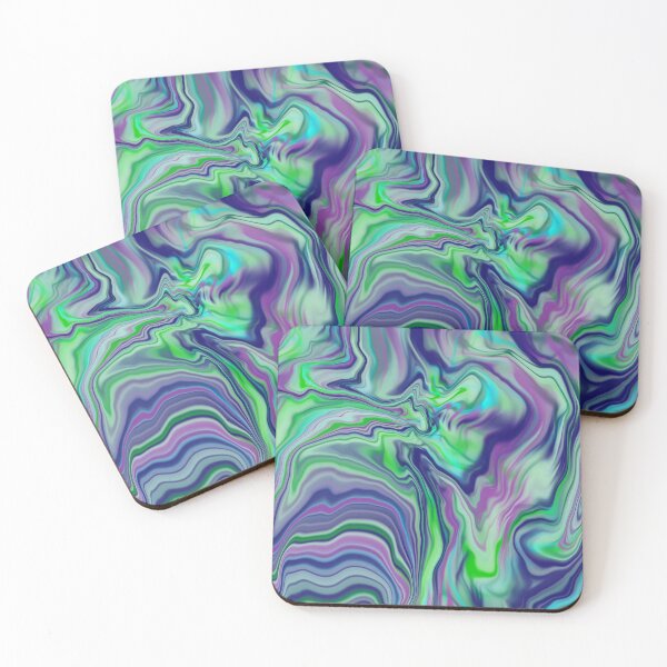 Item preview, Green Purple Blue Digital Flow designed and sold by Zinnigarcreates.