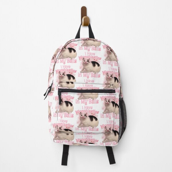 Item preview, Funny Meme I Have Microplastics In My Balls Cat designed and sold by AShanDome.