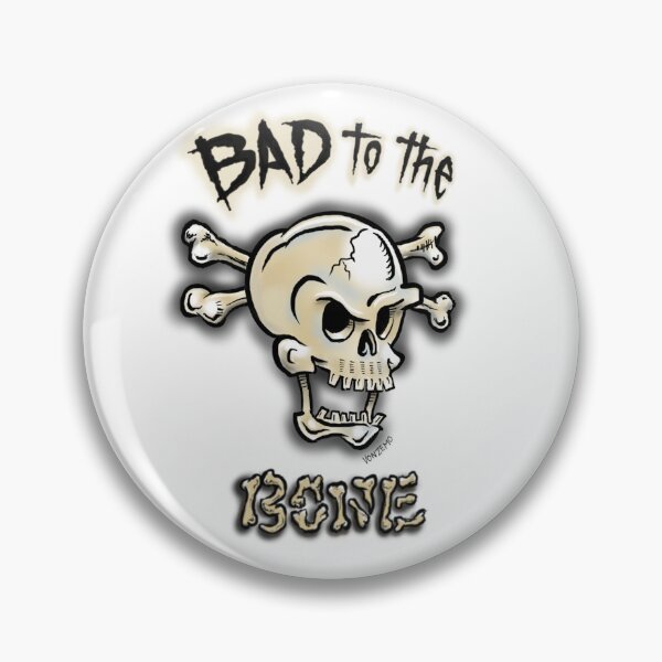 Aperçu de l'œuvre Autocollant Bad to the Bone créée et vendue par vonzemo.