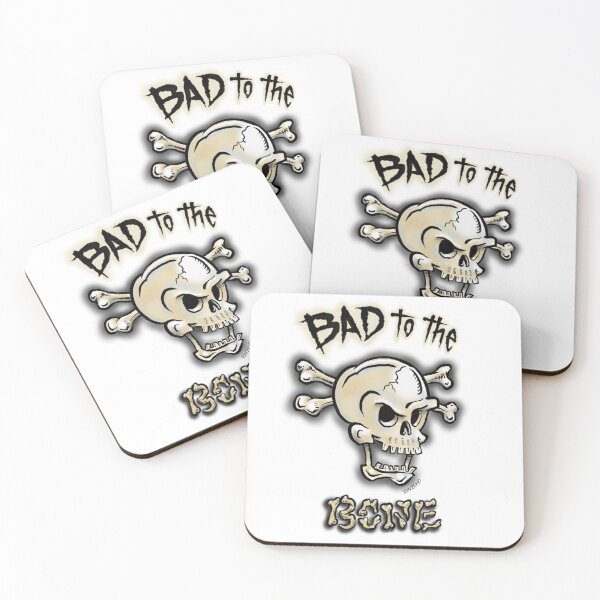 Item preview, Bad to the Bone sticker designed and sold by vonzemo.
