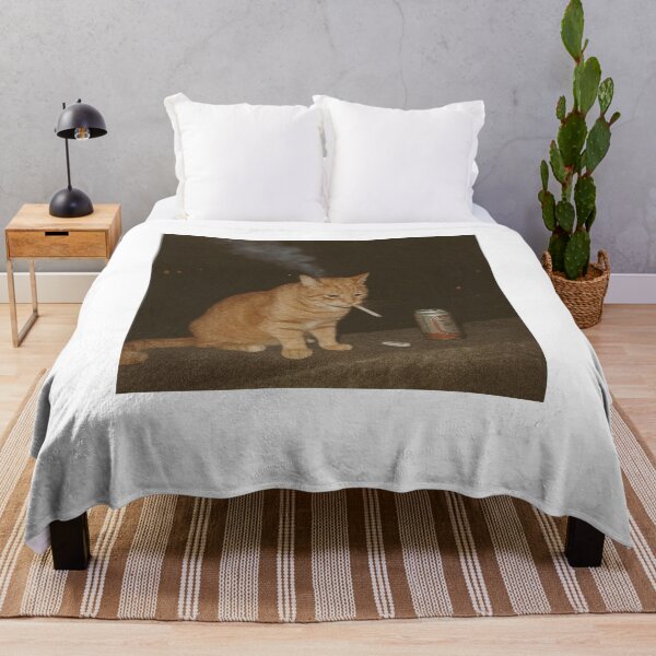 Aperçu de l'œuvre Mème drôle de chat qui fume créée et vendue par AShanDome.