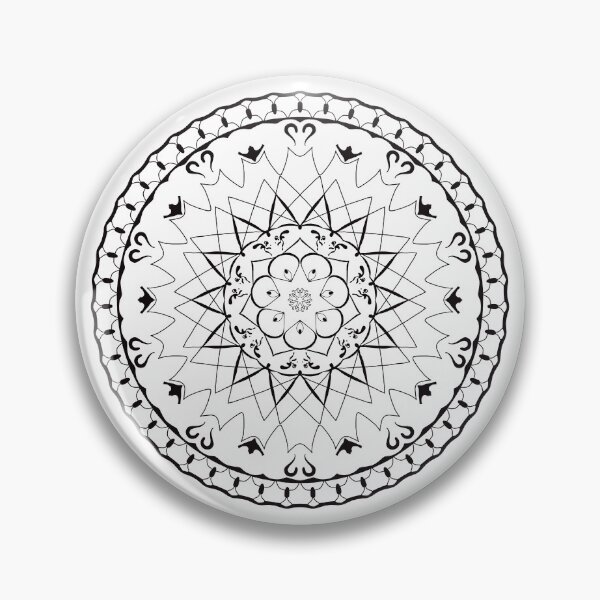 Item preview, Black And White Mandala designed and sold by SunsetFirefly.