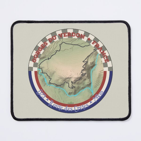 Item preview, Gorges du Verdon D23 Grand Canyon of Europe France Sticker T-Shirt 03 designed and sold by OuterShellUK.