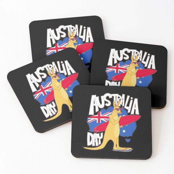 Item preview, Australia Day Surfing Kangaroo designed and sold by MouseDeSigns.
