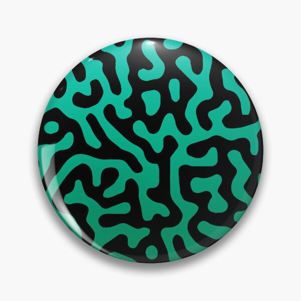 Item preview, Abstract Turing Pattern Puffer Fish Green Light Blue Gradient designed and sold by FunnyFeelingStudio.