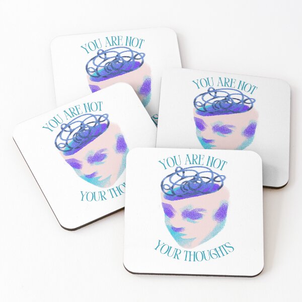 Item preview, You are not your thoughts design designed and sold by Sketchy Stickers.