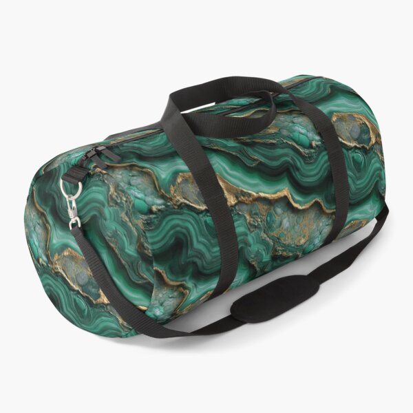 Item preview, malachite vibrant green and gold wavy swirls designed and sold by EarthenEmbers.
