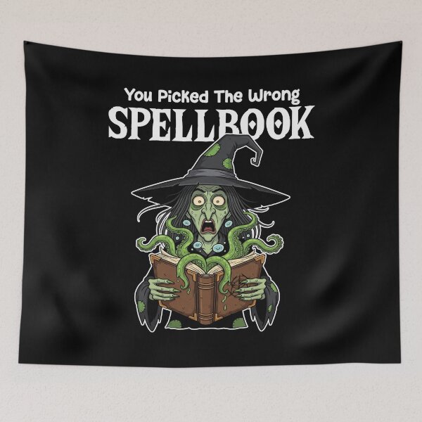Item preview, YOU PICKED THE WRONG SPELLBOOK - WITCH HALLOWEEN designed and sold by KEF Custom.