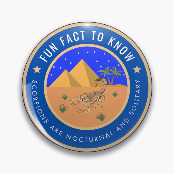 Item preview, Fun fact to know Scorpions are nocturnal and solitary designed and sold by fev-rocks.