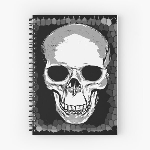 Item preview, Human Cranium Illustration In Front Of A Geometric Pattern designed and sold by taiche.