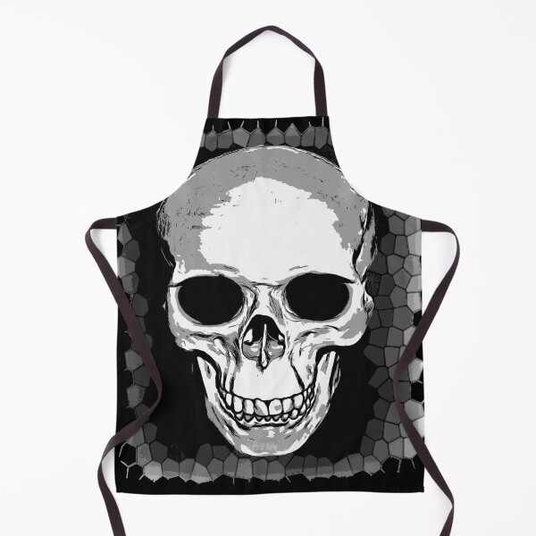 Item preview, Human Cranium Illustration In Front Of A Geometric Pattern designed and sold by taiche.
