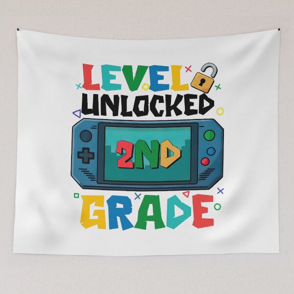 Item preview, Level Unlocked 2nd Grade Gamer Back to School designed and sold by HasHs.