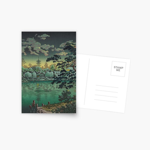 Tsuchiya Koitsu Ueno Shinobazu Pond Art Postcard