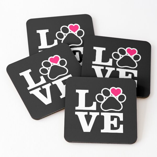 Item preview, Dog Paw Love Heart designed and sold by MouseDeSigns.